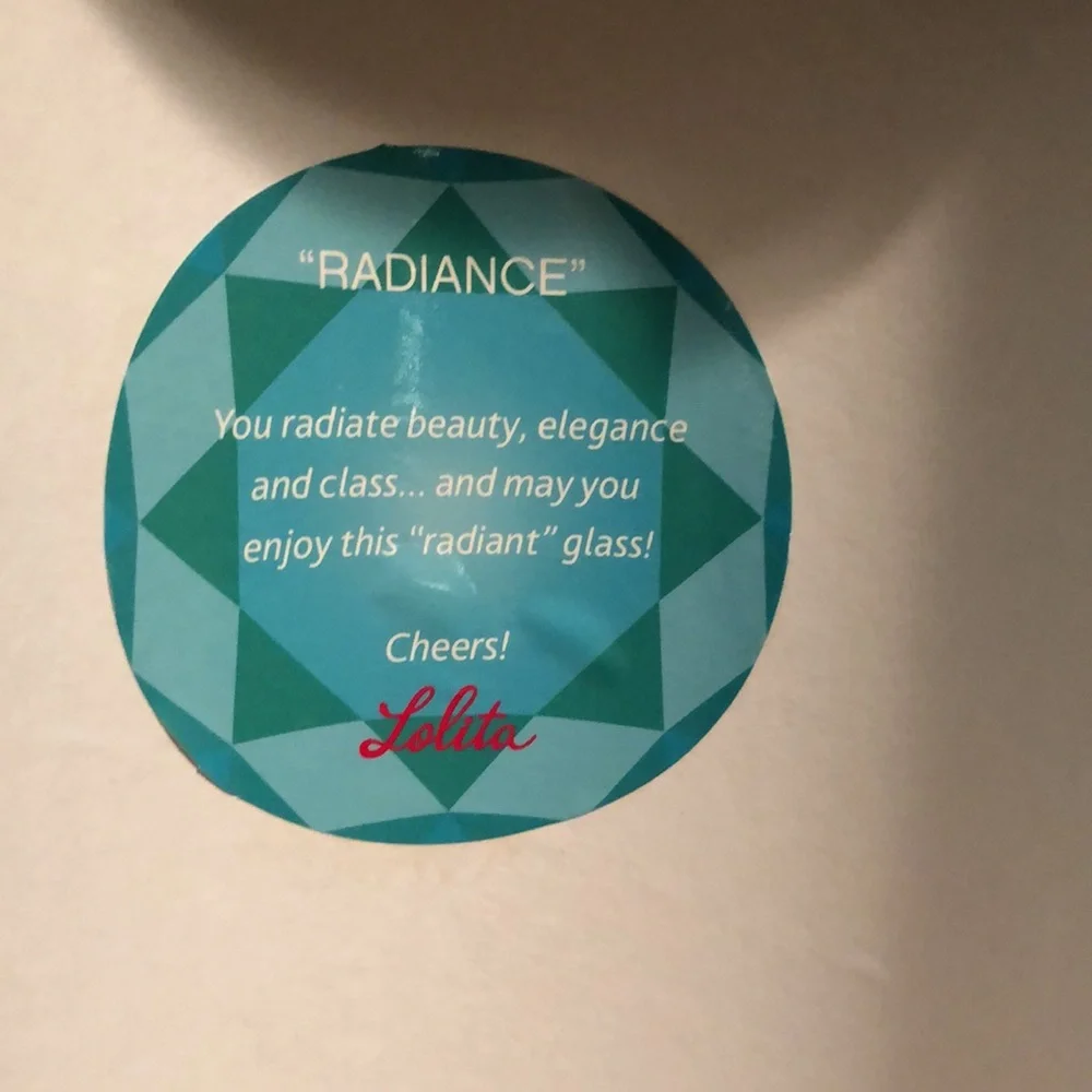 Lolita Radiance wine glass retired in original box